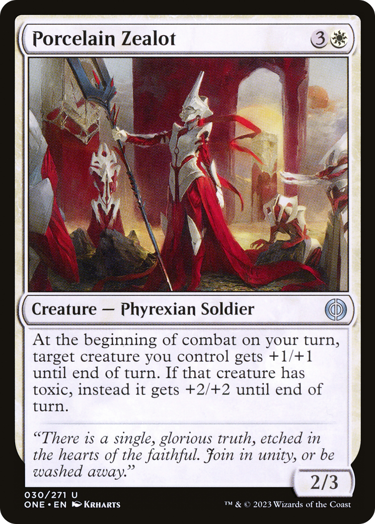 Porcelain Zealot [Phyrexia: All Will Be One] | Cracking-Singles