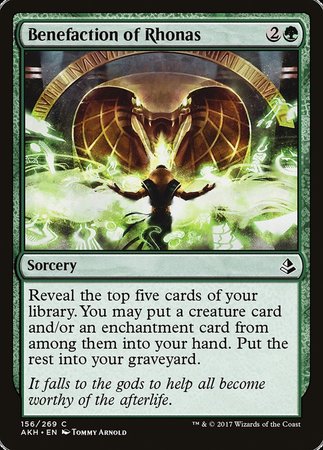 Benefaction of Rhonas [Amonkhet] | Cracking-Singles