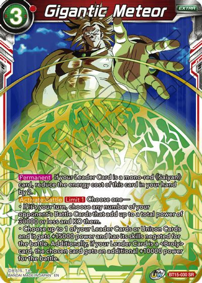 Gigantic Meteor [BT15-030] | Cracking-Singles