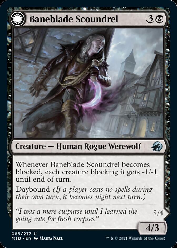 Baneblade Scoundrel // Baneclaw Marauder [Innistrad: Midnight Hunt] | Cracking-Singles