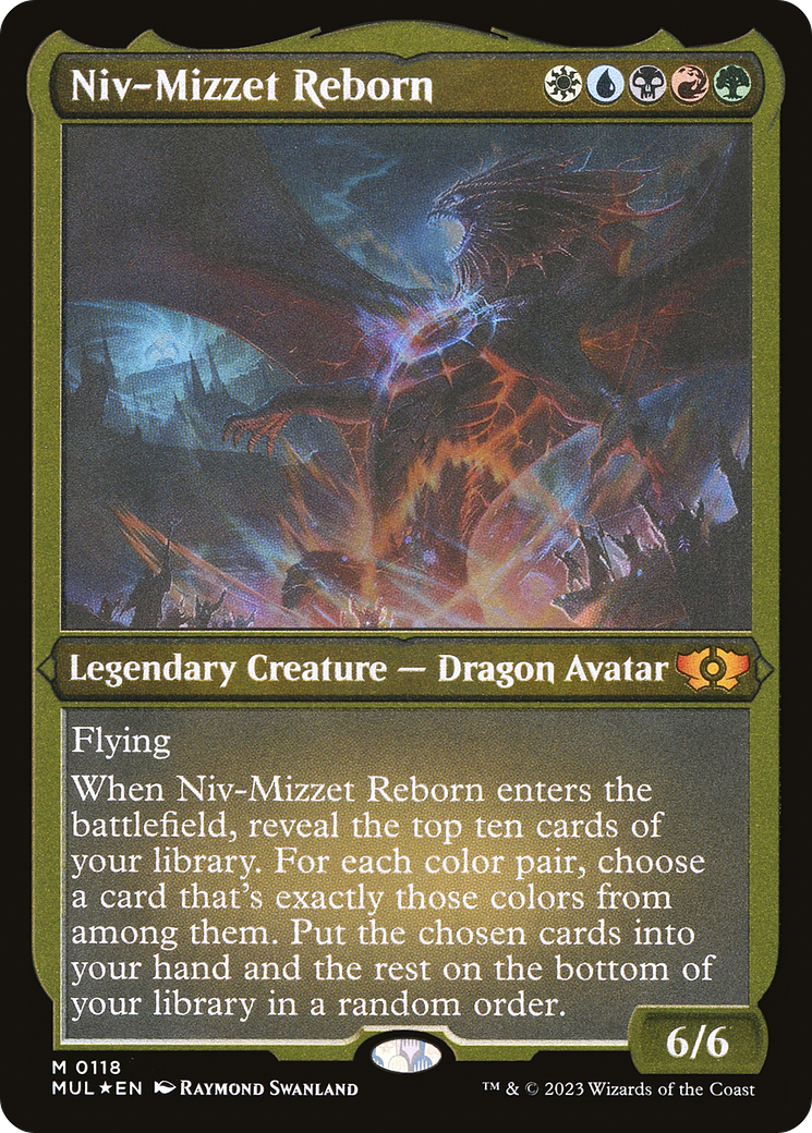 Niv-Mizzet Reborn (Foil Etched) [Multiverse Legends] | Cracking-Singles