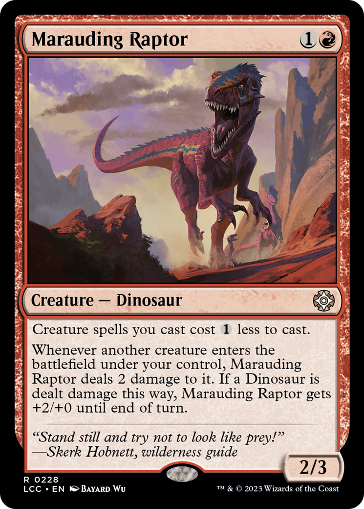 Marauding Raptor [The Lost Caverns of Ixalan Commander] | Cracking-Singles