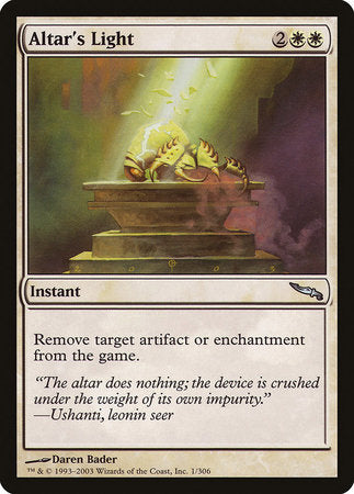 Altar's Light [Mirrodin] | Cracking-Singles