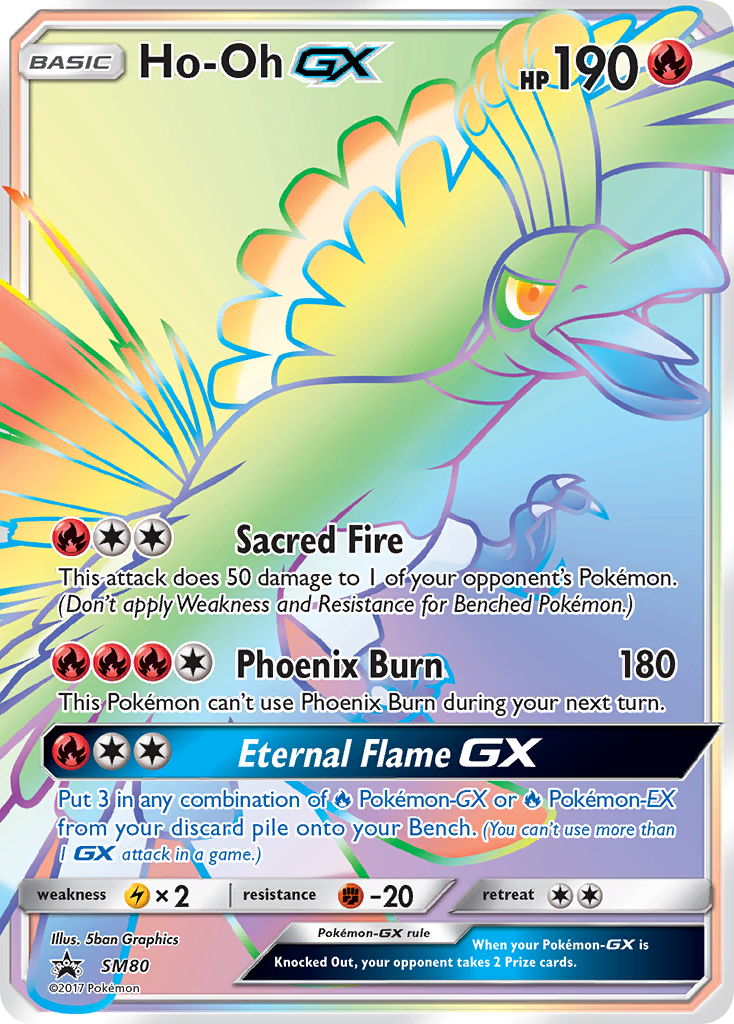 Ho-Oh GX (SM80) [Sun & Moon: Black Star Promos] | Cracking-Singles