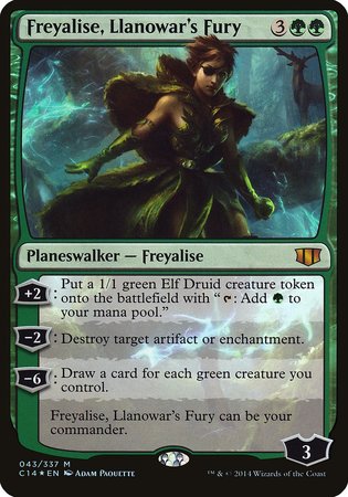 Freyalise, Llanowar's Fury (Commander 2014) [Commander 2014 Oversized] | Cracking-Singles