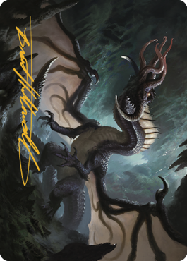 Brainstealer Dragon Art Card (Gold-Stamped Signature) [Commander Legends: Battle for Baldur's Gate Art Series] | Cracking-Singles