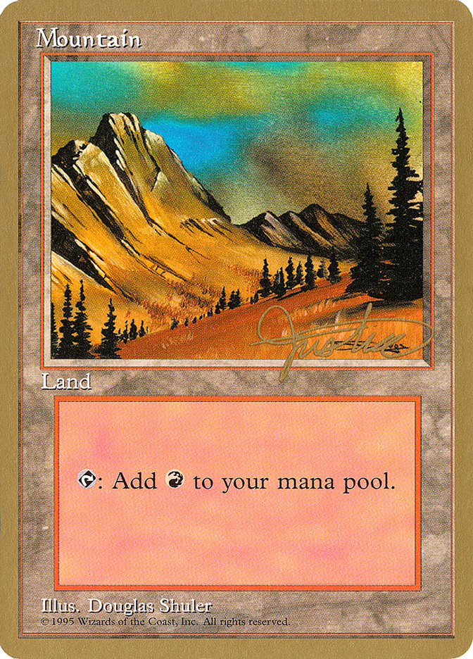 Mountain (mj375) (Mark Justice) [Pro Tour Collector Set] | Cracking-Singles