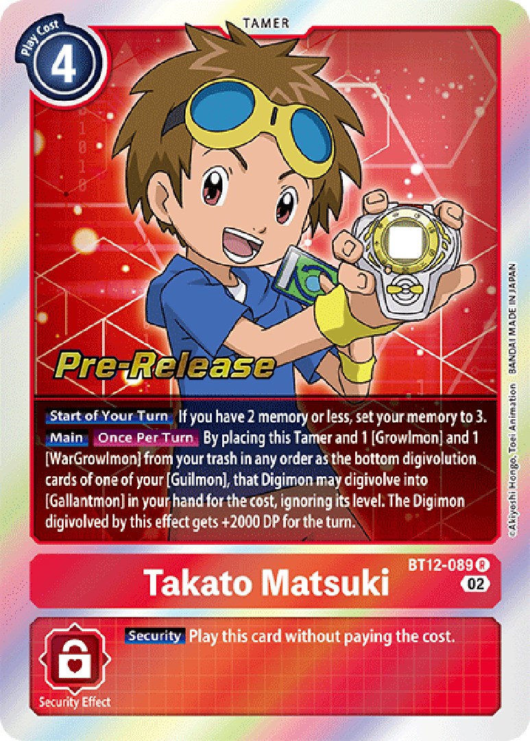 Takato Matsuki [BT12-089] [Across Time Pre-Release Cards] | Cracking-Singles