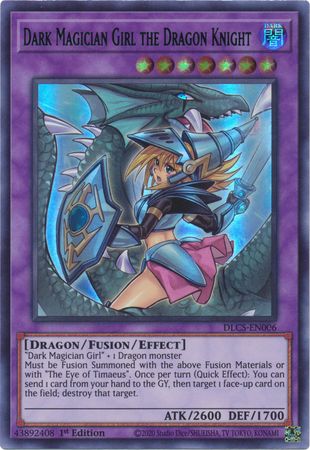 Dark Magician Girl the Dragon Knight (Alternate Art) (Blue) [DLCS-EN006] Ultra Rare | Cracking-Singles