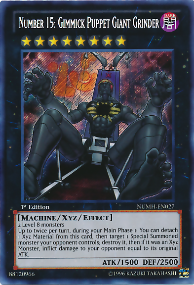 Number 15: Gimmick Puppet Giant Grinder [NUMH-EN027] Secret Rare | Cracking-Singles