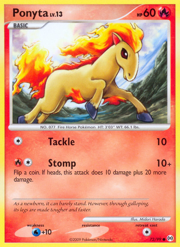 Ponyta (72/99) [Platinum: Arceus] | Cracking-Singles