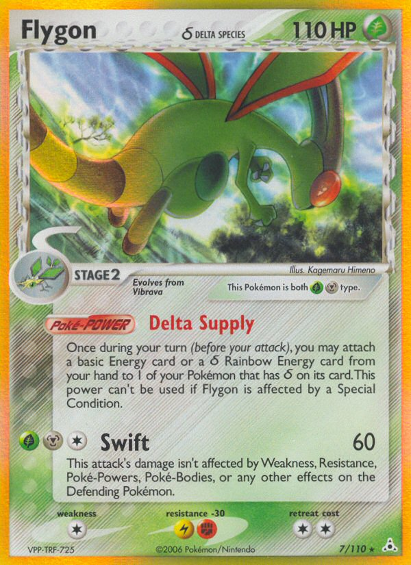 Flygon (7/110) (Delta Species) [EX: Holon Phantoms] | Cracking-Singles