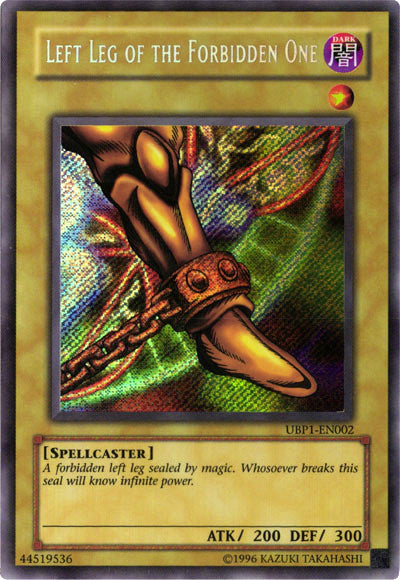 Left Leg of the Forbidden One [UBP1-EN002] Secret Rare | Cracking-Singles