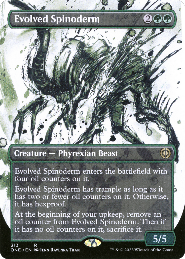 Evolved Spinoderm (Borderless Ichor) [Phyrexia: All Will Be One] | Cracking-Singles