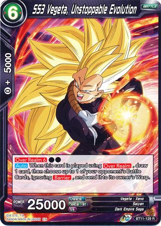 SS3 Vegeta, Unstoppable Evolution [BT11-129] | Cracking-Singles