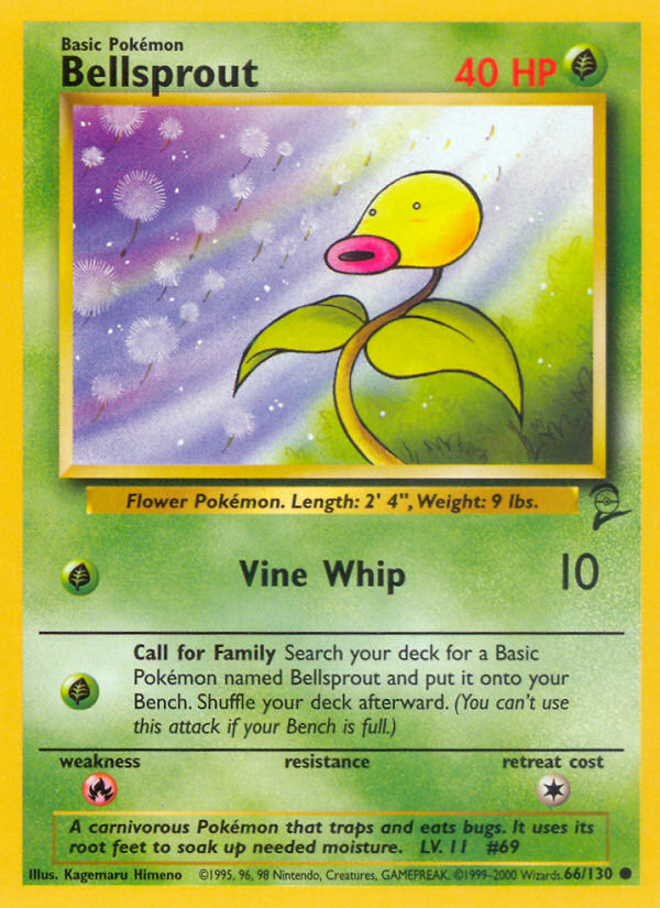 Bellsprout (66/130) [Base Set 2] | Cracking-Singles