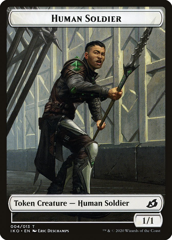 Human Soldier (004/013) [Ikoria: Lair of Behemoths Tokens] | Cracking-Singles