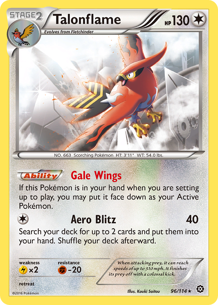 Talonflame (96/114) [XY: Steam Siege] | Cracking-Singles