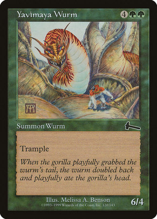 Yavimaya Wurm [Urza's Legacy] | Cracking-Singles