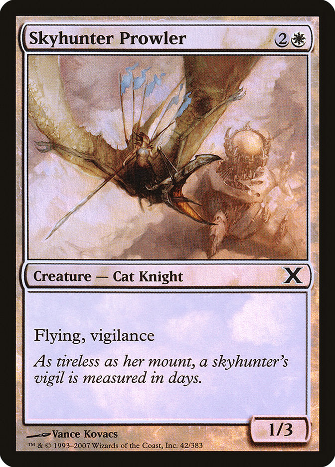 Skyhunter Prowler (Premium Foil) [Tenth Edition] | Cracking-Singles