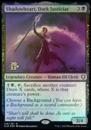 Shadowheart, Dark Justiciar [Commander Legends: Battle for Baldur's Gate Prerelease Promos] | Cracking-Singles