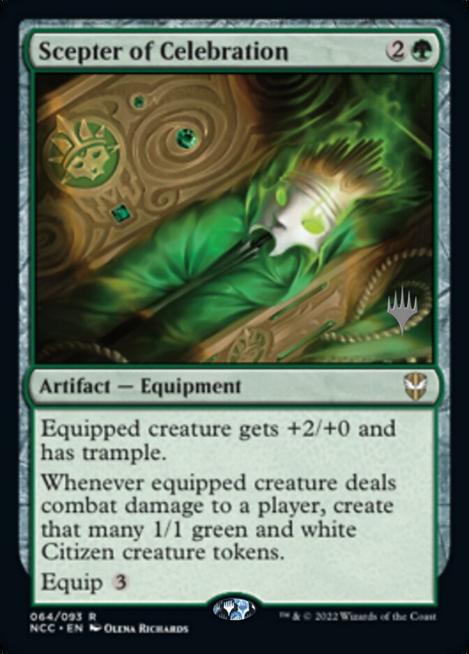 Scepter of Celebration (Promo Pack) [Streets of New Capenna Commander Promos] | Cracking-Singles