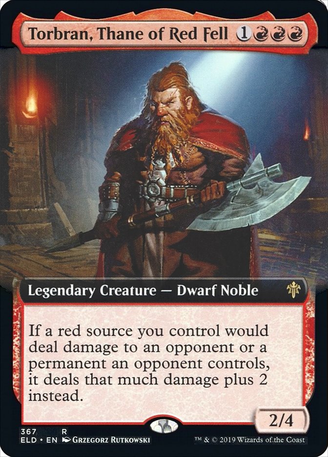 Torbran, Thane of Red Fell (Extended Art) [Throne of Eldraine] | Cracking-Singles