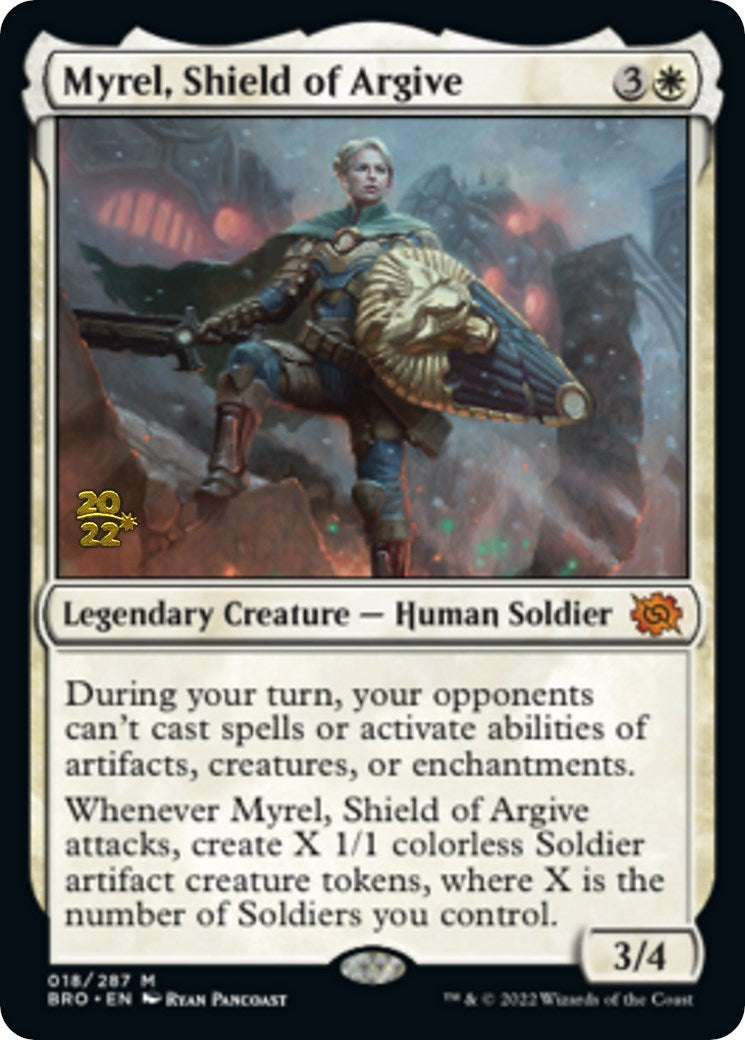 Myrel, Shield of Argive [The Brothers' War: Prerelease Promos] | Cracking-Singles