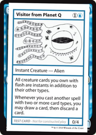 Visitor from Planet Q (2021 Edition) [Mystery Booster Playtest Cards] | Cracking-Singles