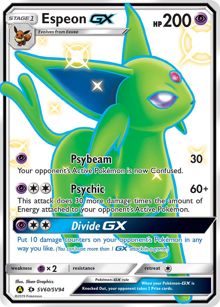 Espeon GX (SV60/SV94) [Sun & Moon: Hidden Fates - Shiny Vault] | Cracking-Singles