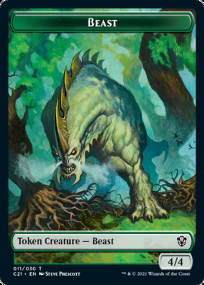 Beast // Insect Token [Commander 2021 Tokens] | Cracking-Singles