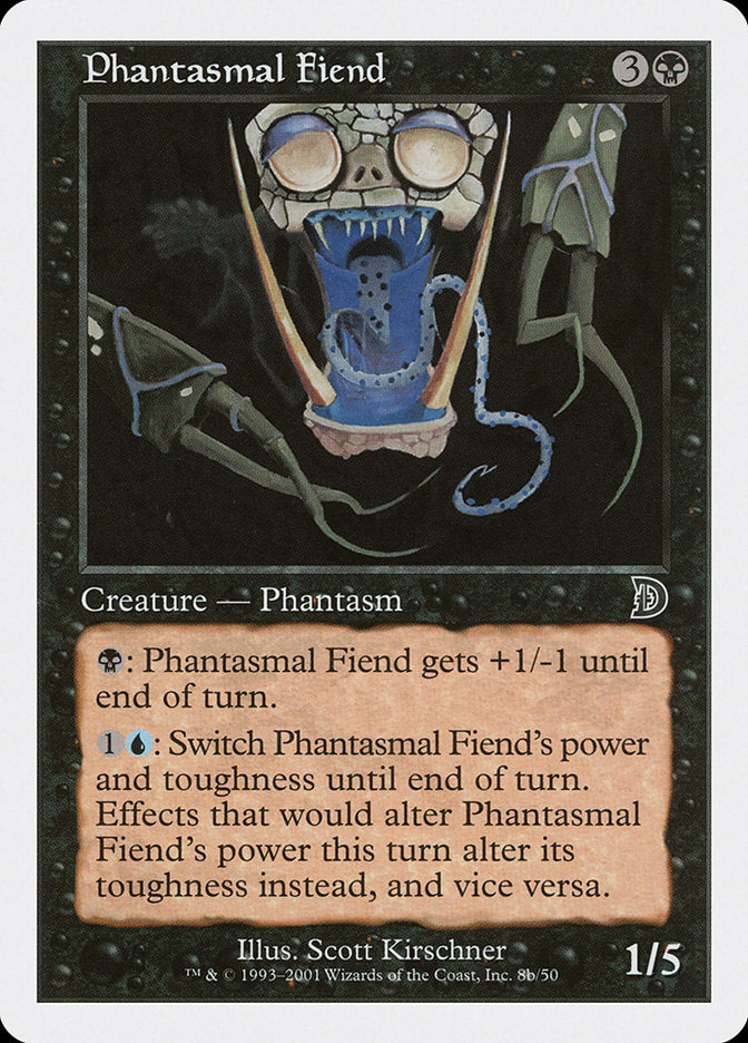 Phantasmal Fiend (Black Background) [Deckmasters] | Cracking-Singles