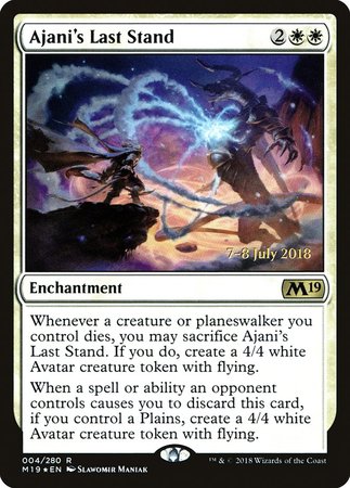 Ajani's Last Stand [Core Set 2019 Promos] | Cracking-Singles