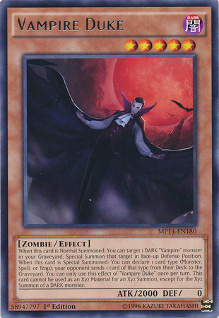 Vampire Duke [MP14-EN180] Rare | Cracking-Singles