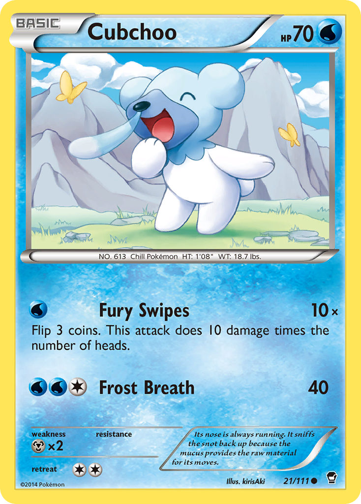 Cubchoo (21/111) [XY: Furious Fists] | Cracking-Singles