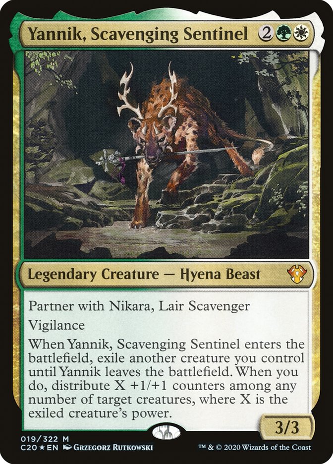 Yannik, Scavenging Sentinel [Commander 2020] | Cracking-Singles