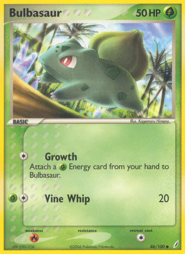 Bulbasaur (46/100) [EX: Crystal Guardians] | Cracking-Singles