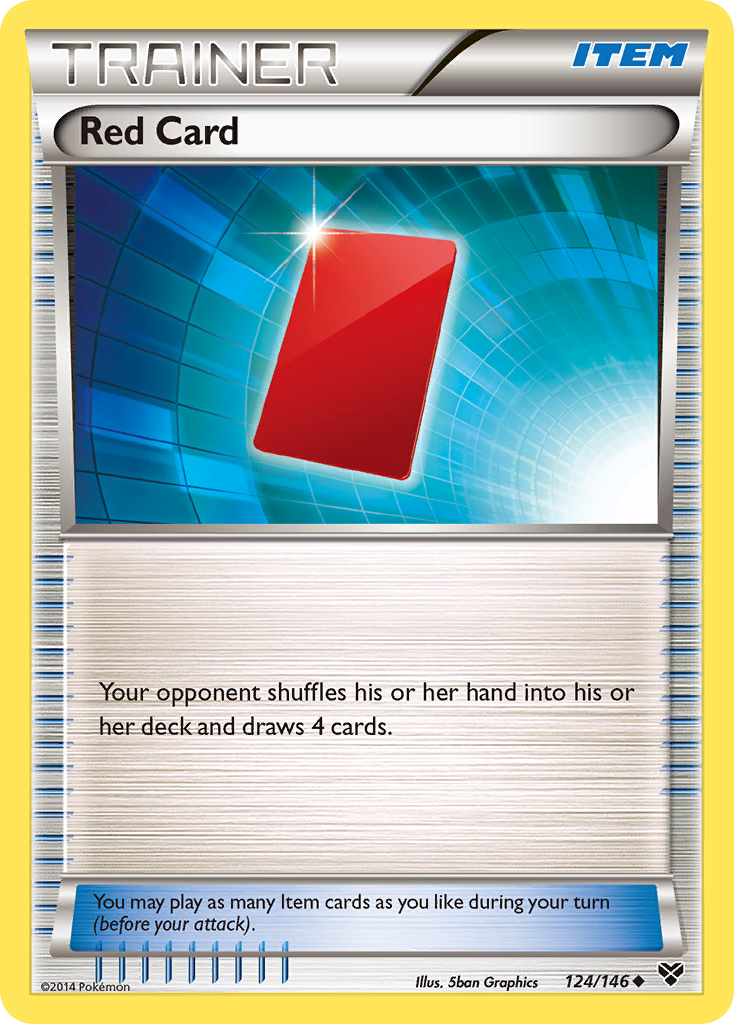 Red Card (124/146) [XY: Base Set] | Cracking-Singles