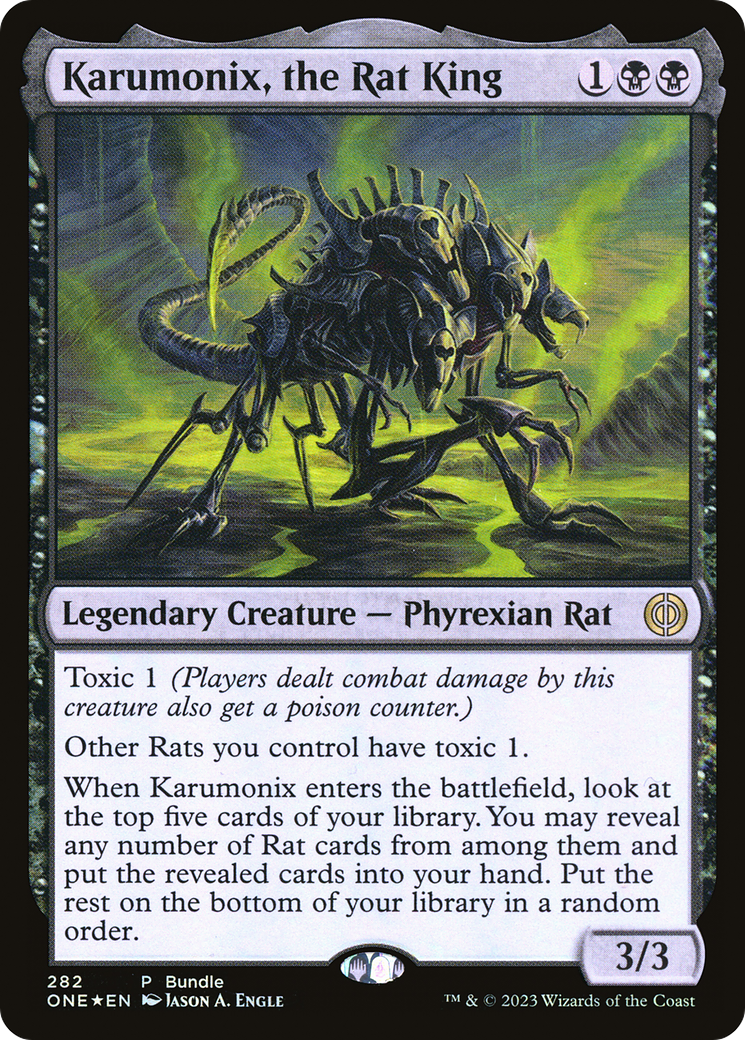 Karumonix, the Rat King (Bundle) [Phyrexia: All Will Be One] | Cracking-Singles