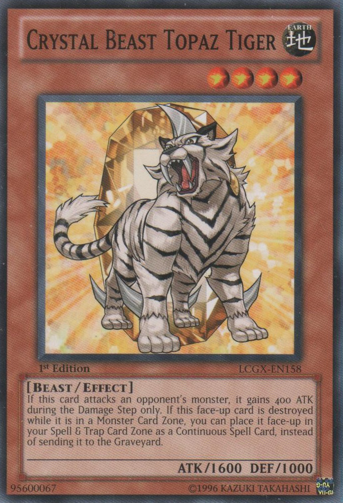 Crystal Beast Topaz Tiger [LCGX-EN158] Common | Cracking-Singles