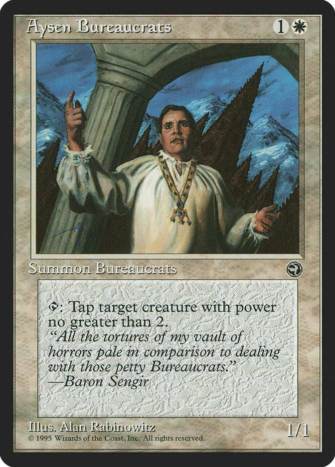 Aysen Bureaucrats (Baron Sengir Flavor Text) [Homelands] | Cracking-Singles