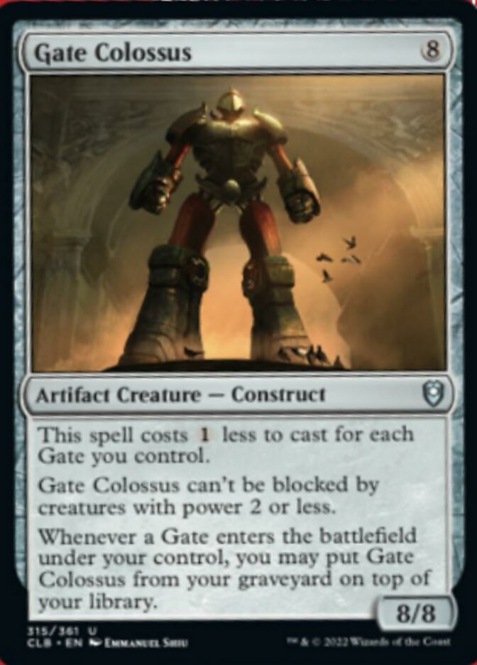 Gate Colossus [Commander Legends: Battle for Baldur's Gate] | Cracking-Singles