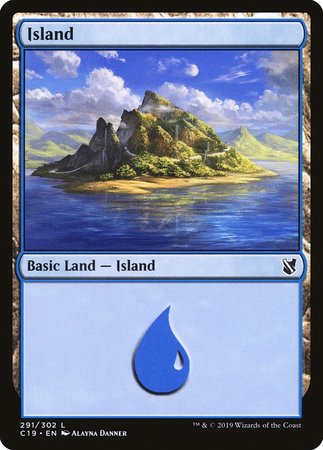 Island (291) [Commander 2019] | Cracking-Singles