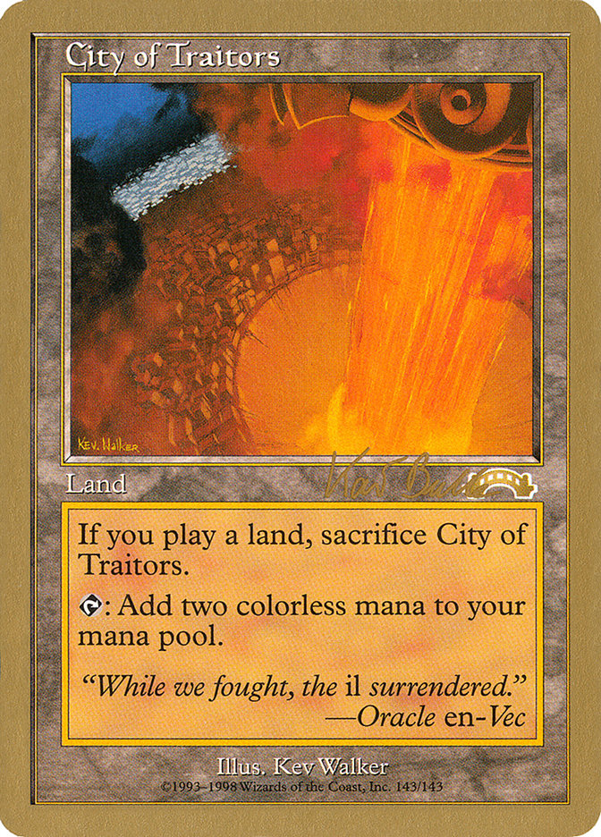 City of Traitors (Kai Budde) [World Championship Decks 1999] | Cracking-Singles