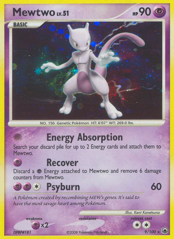 Mewtwo (9/100) [Diamond & Pearl: Majestic Dawn] | Cracking-Singles