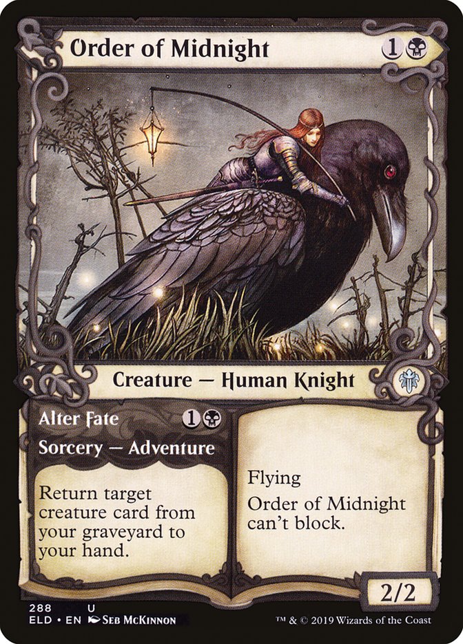 Order of Midnight // Alter Fate (Showcase) [Throne of Eldraine] | Cracking-Singles