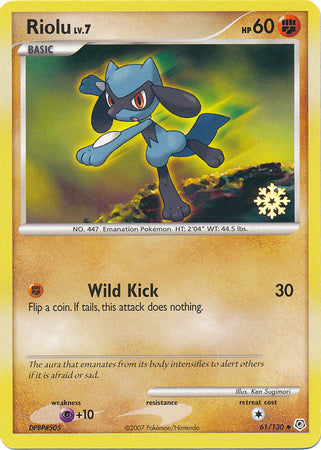 Riolu (61/130) [Countdown Calendar Promos] | Cracking-Singles