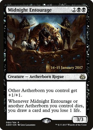 Midnight Entourage [Aether Revolt Prerelease Promos] | Cracking-Singles