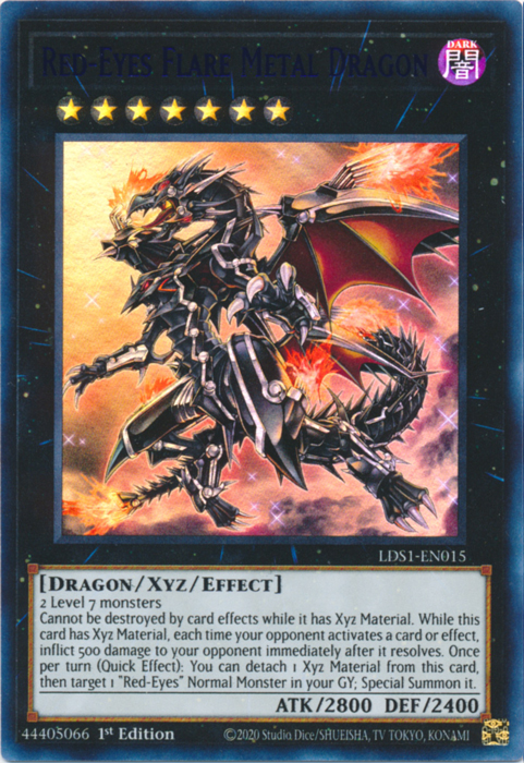 Red-Eyes Flare Metal Dragon (Blue) [LDS1-EN015] Ultra Rare | Cracking-Singles