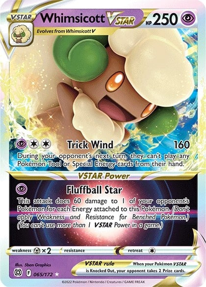 Whimsicott VSTAR (065/172) [Sword & Shield: Brilliant Stars] | Cracking-Singles